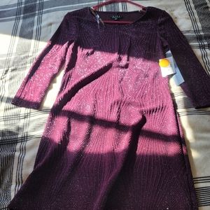 Womens purple sequin dress